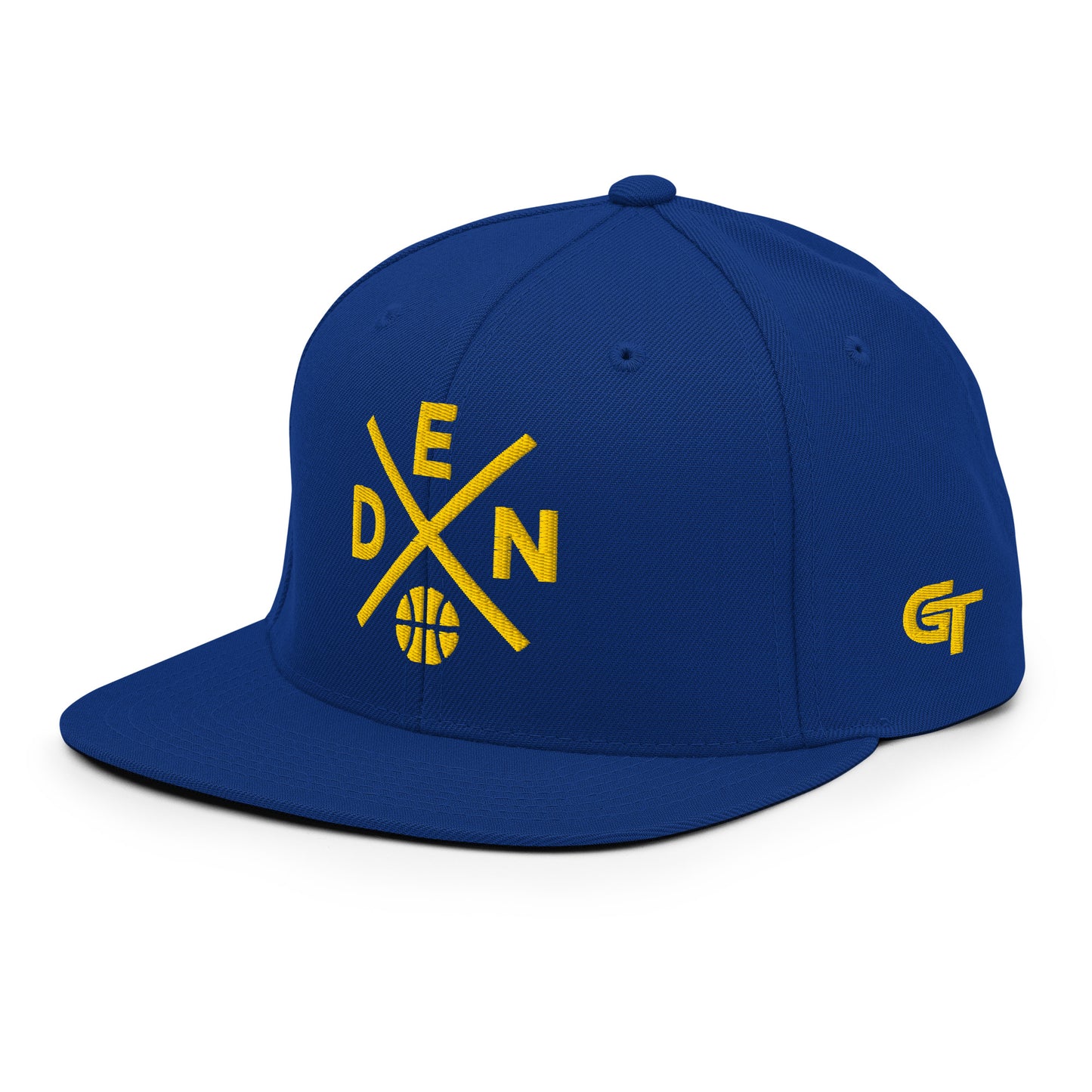 Denver Basketball Snapback Cap Retro DEN Basketball Cross Hat