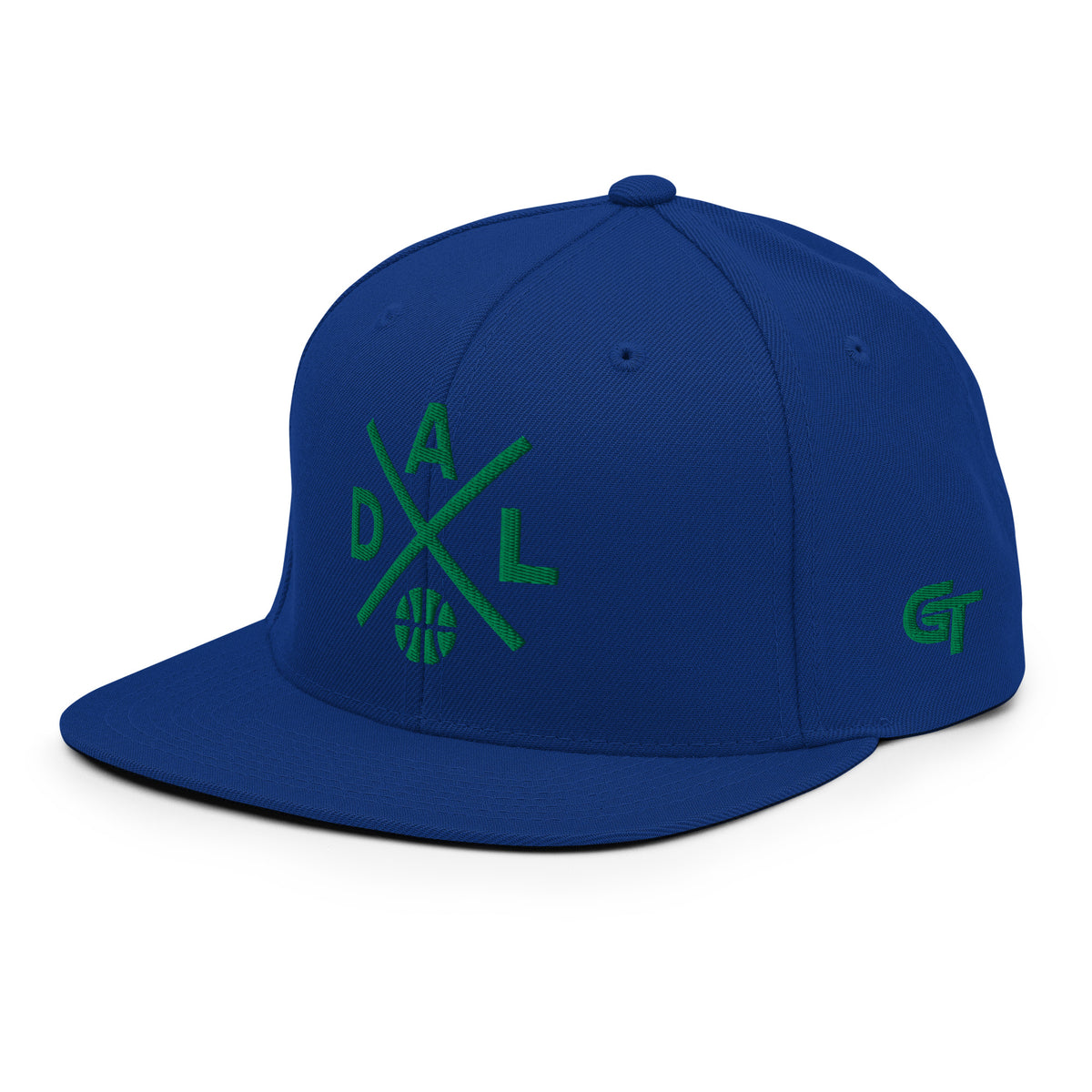 Dallas Basketball Snapback Cap Retro DAL Basketball Cross Hat