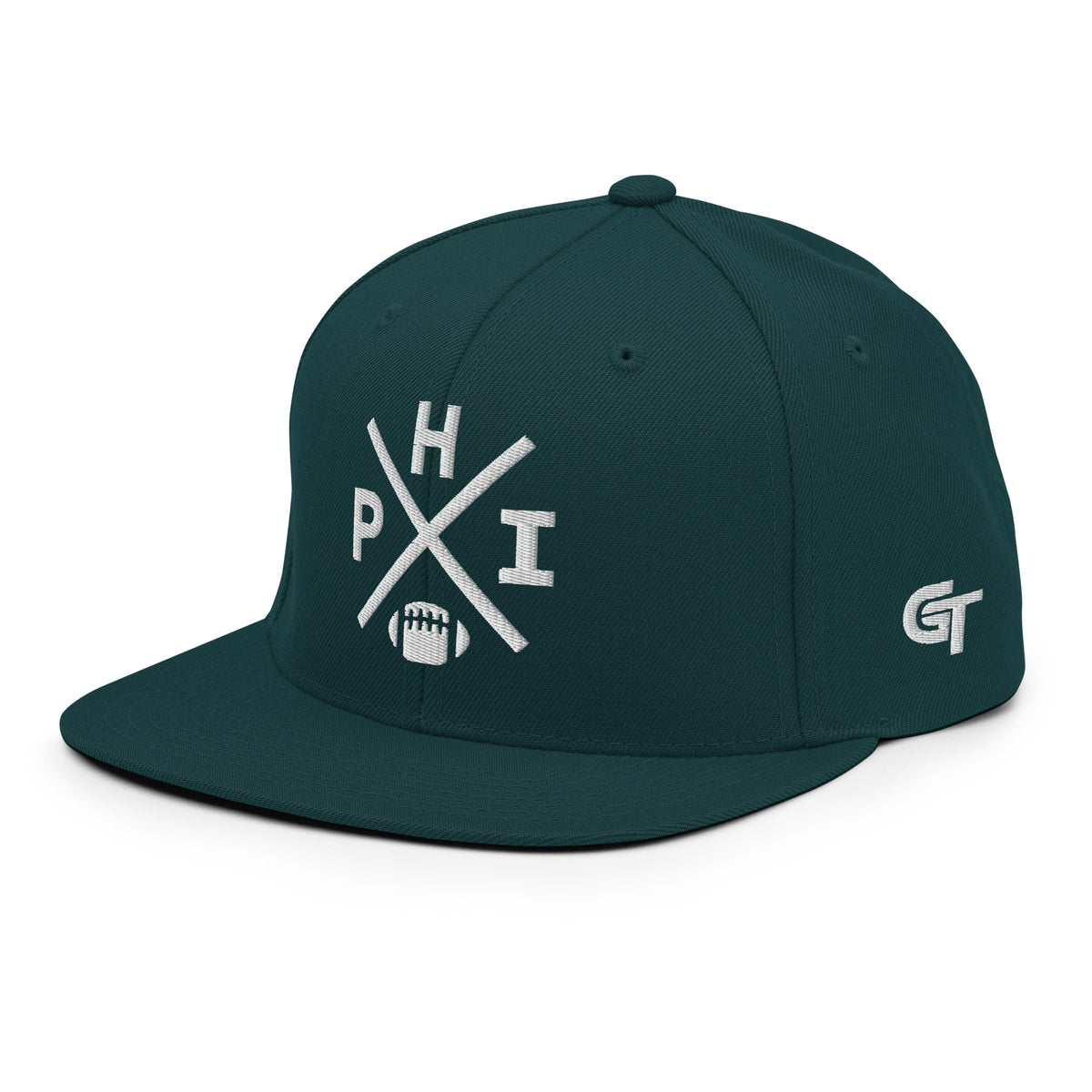 Philadelphia Football Snapback Cap Retro PHI Football Cross Hat
