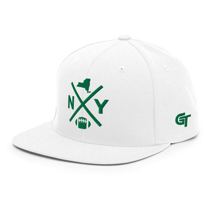 NY Football Snapback Cap Retro New York Football Cross Hat