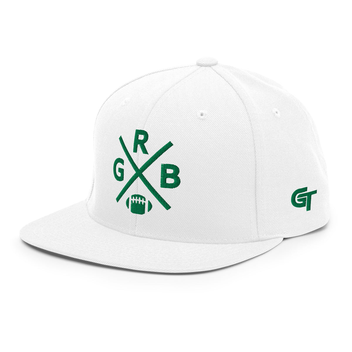 Green Bay Football Snapback Cap Retro GRB Football Cross Hat