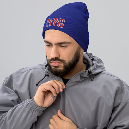 New York Football Retro NY Giant Winter Beanie Cap Hat