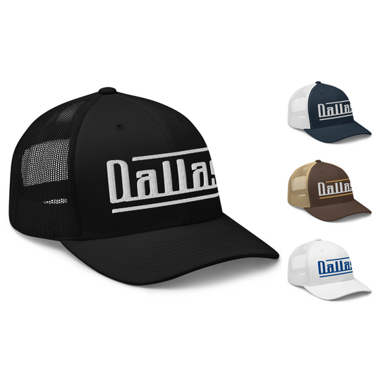 Retro Dallas Trucker Cap Vintage Dallas TX Trucker Hat