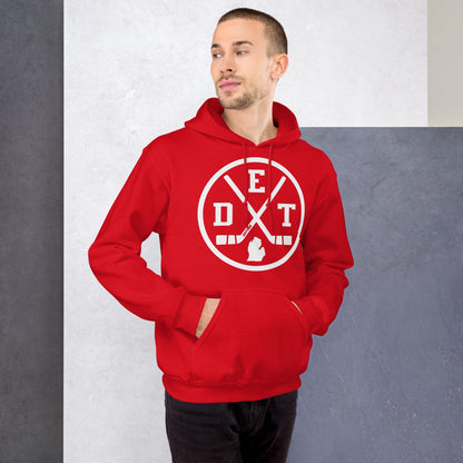 Retro Detroit Hockey Emblem Vintage DET Sweatshirt Pullover Hoodie