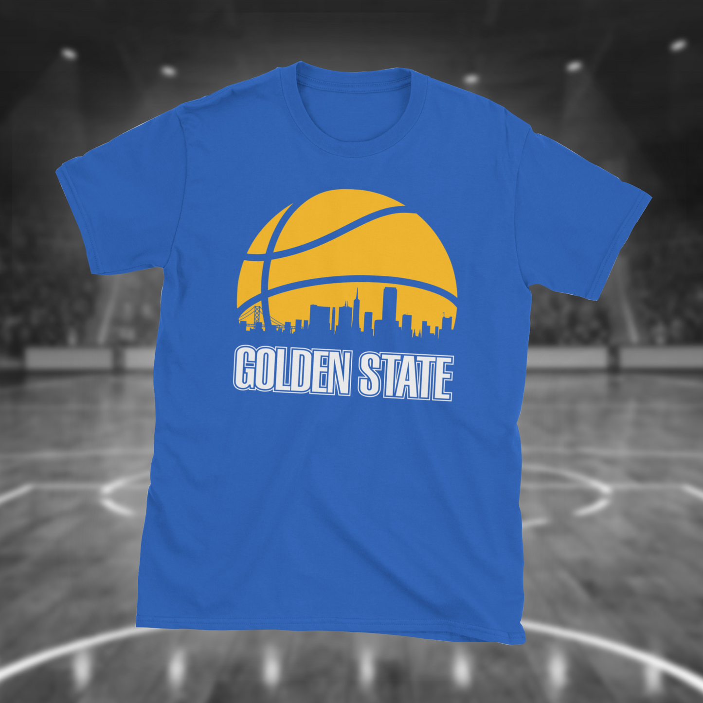 Retro Golden State Basketball Skyline T-Shirt