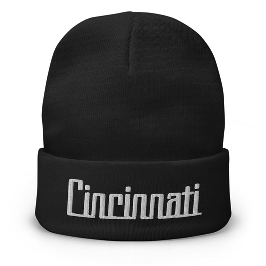 Retro Cincinnati Beanie Cap Vintage Cincinnati OH Winter Hat