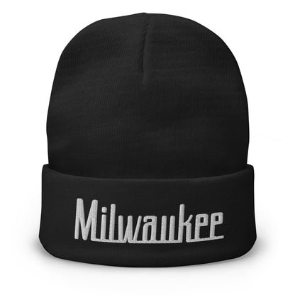Retro Milwaukee Beanie Cap Vintage Milwaukee WI Winter Hat