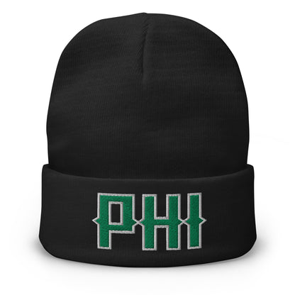 Vintage PHI Beanie Retro Philadelphia Football Winter Hat