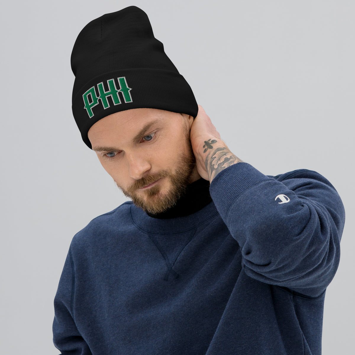 Vintage PHI Beanie Retro Philadelphia Football Winter Hat
