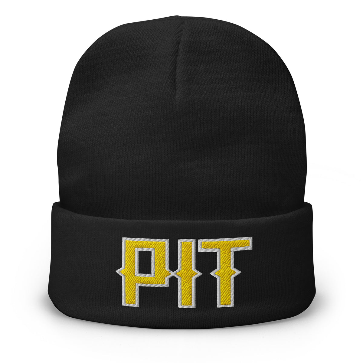 Vintage PIT Beanie Retro Pittsburgh Football Winter Hat