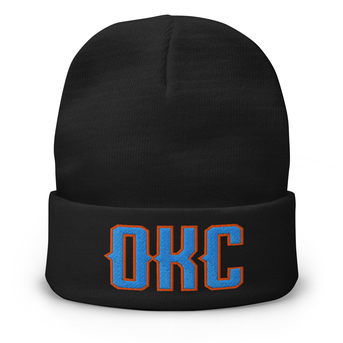 Vintage OKC Beanie Retro Oklahoma City Basketball Winter Hat