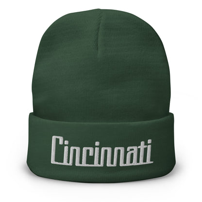 Retro Cincinnati Beanie Cap Vintage Cincinnati OH Winter Hat