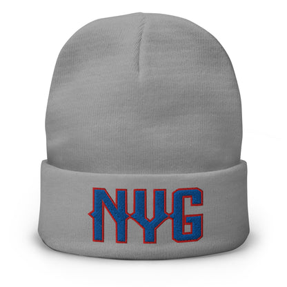 Vintage NYG Beanie Retro New York Football Winter Hat