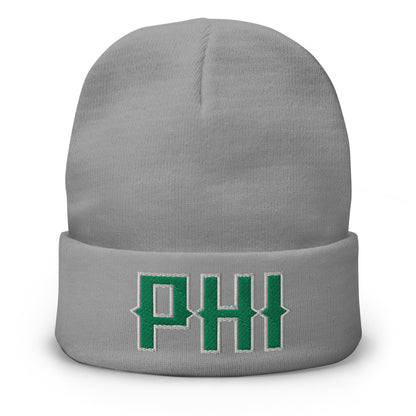 Vintage PHI Beanie Retro Philadelphia Football Winter Hat