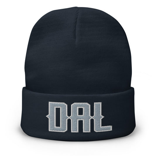 Vintage DAL Beanie Retro Dallas Football Winter Hat