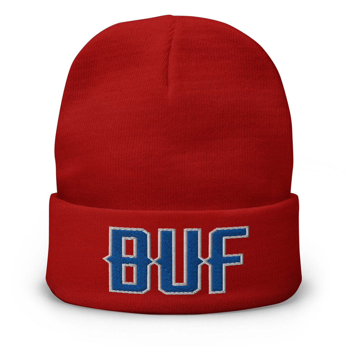 Vintage BUF Beanie Retro Buffalo Football Winter Hat