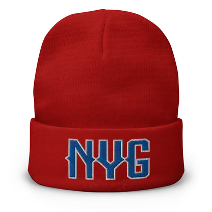 Vintage NYG Beanie Retro New York Football Winter Hat