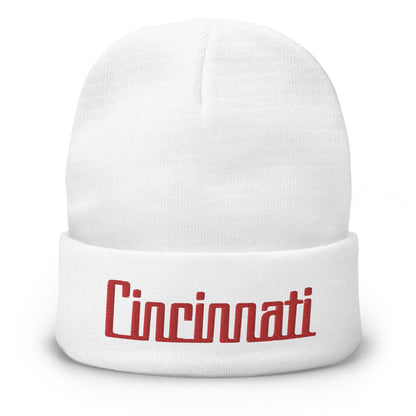 Retro Cincinnati Beanie Cap Vintage Cincinnati OH Winter Hat
