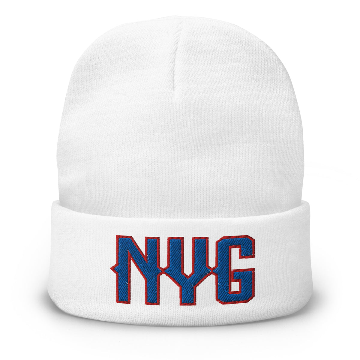 Vintage NYG Beanie Retro New York Football Winter Hat