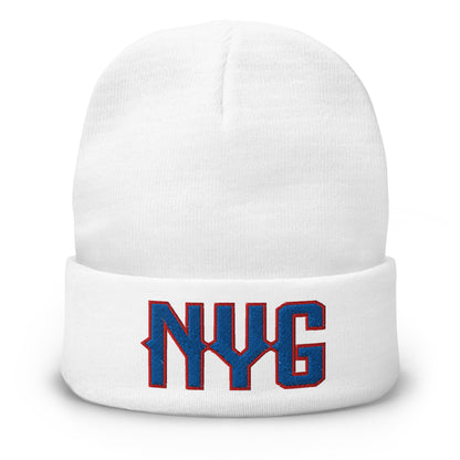 Vintage NYG Beanie Retro New York Football Winter Hat