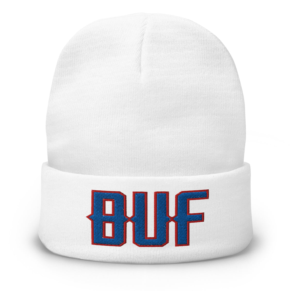 Vintage BUF Beanie Retro Buffalo Football Winter Hat