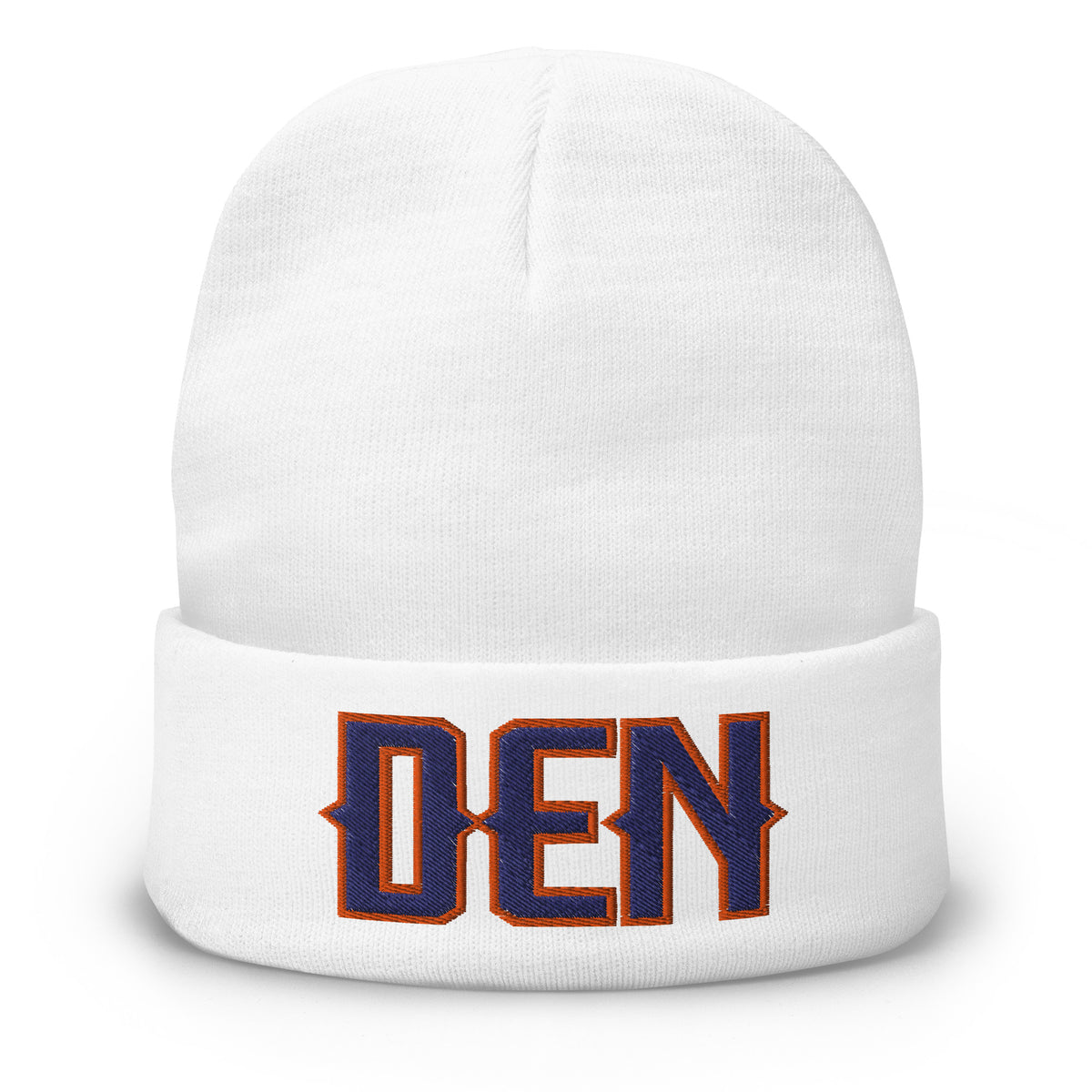 Vintage DEN Beanie Retro Denver Football Winter Hat
