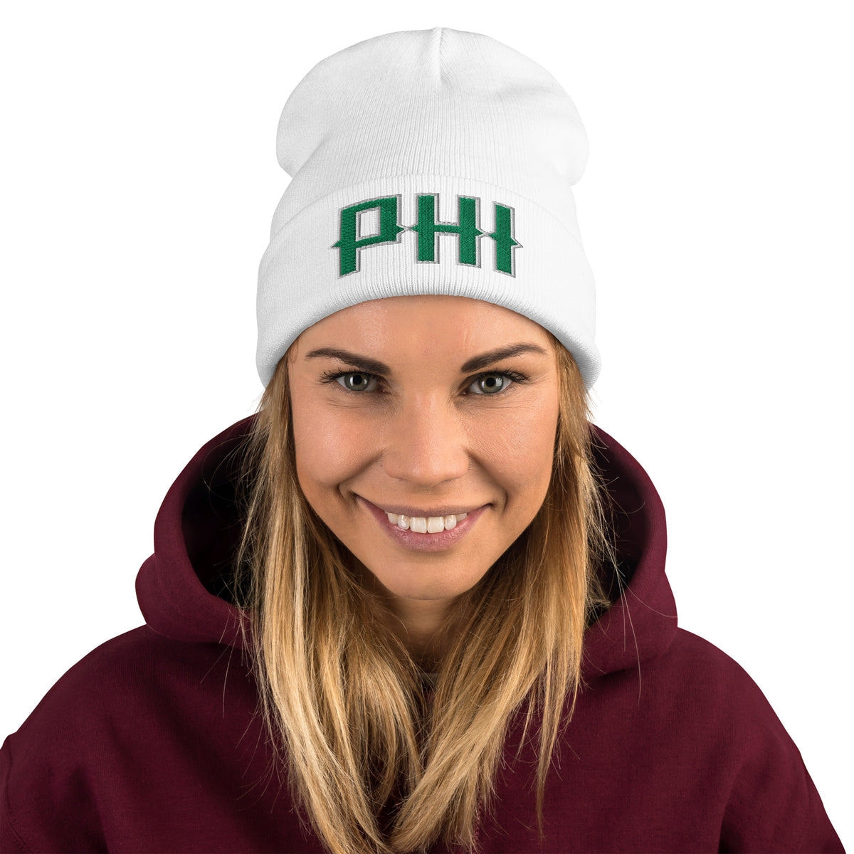 Vintage PHI Beanie Retro Philadelphia Football Winter Hat