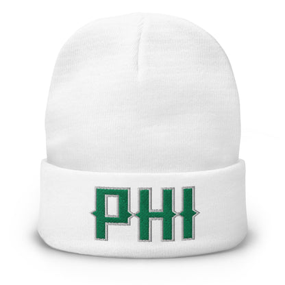 Vintage PHI Beanie Retro Philadelphia Football Winter Hat