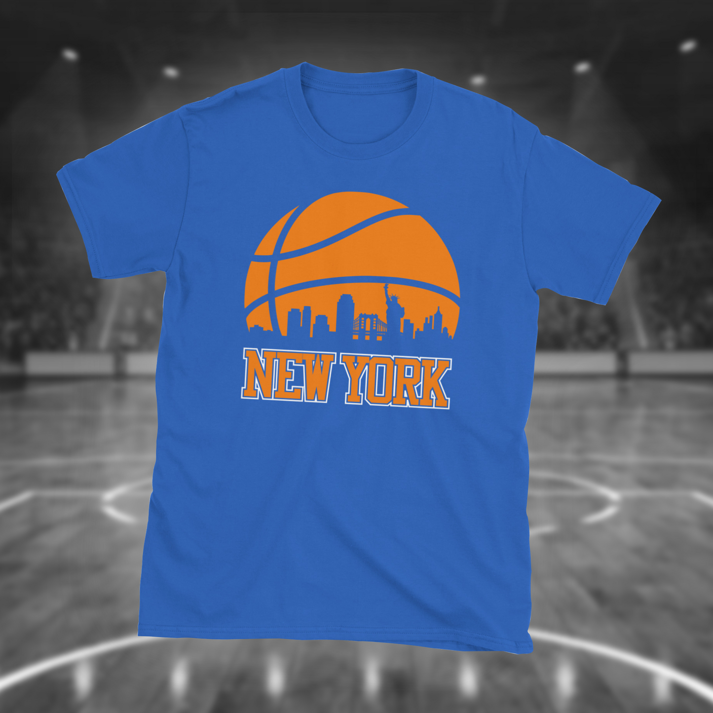 Retro New York Basketball NY Skyline T-Shirt