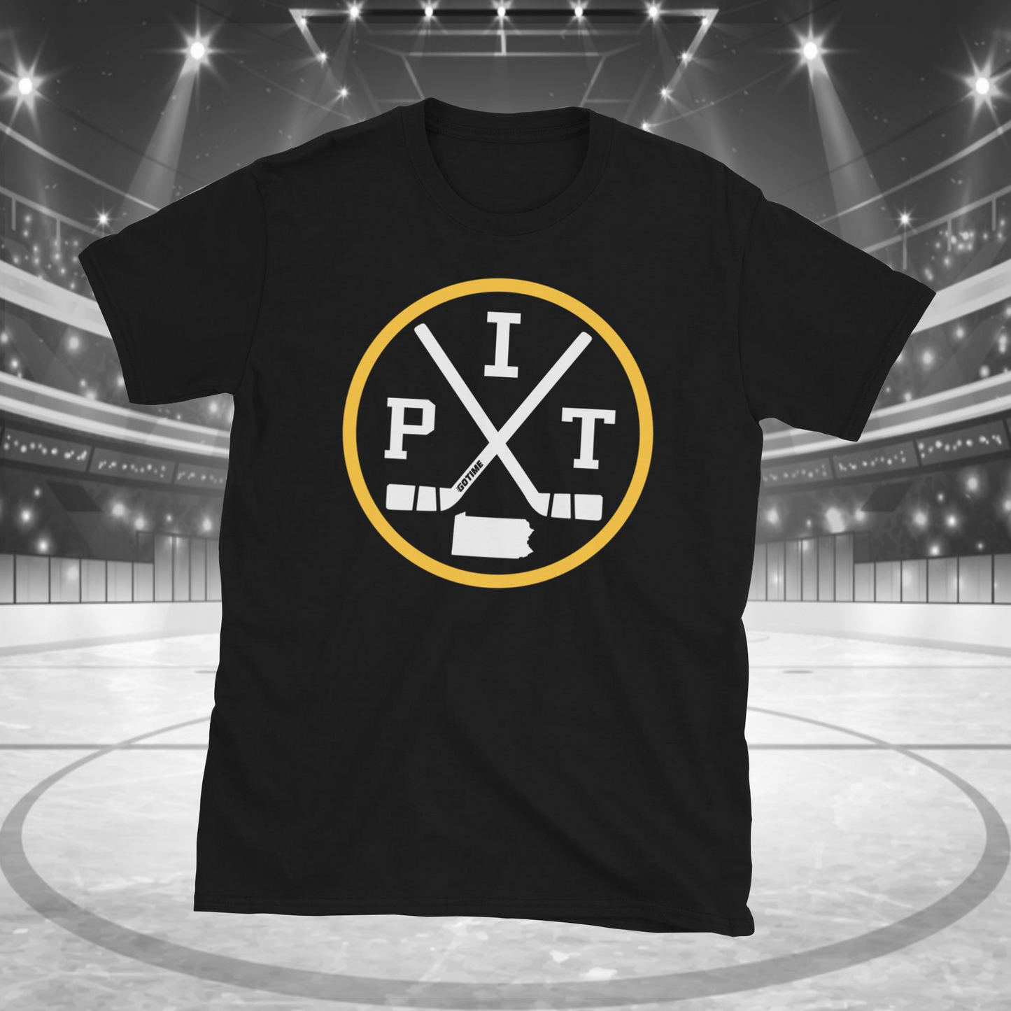 Retro Pittsburgh Hockey Emblem Vintage PIT T-Shirt