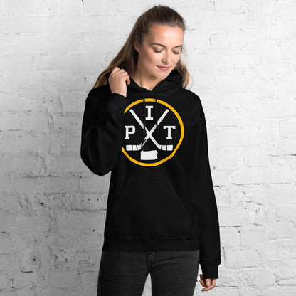 Retro Pittsburgh Hockey Emblem Vintage PIT Sweatshirt Pullover Hoodie