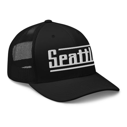 Retro Seattle Trucker Cap Vintage Seattle WA Trucker Hat
