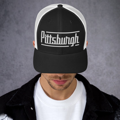 Retro Pittsburgh Trucker Cap Vintage Pittsburgh PA Trucker Hat