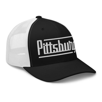 Retro Pittsburgh Trucker Cap Vintage Pittsburgh PA Trucker Hat