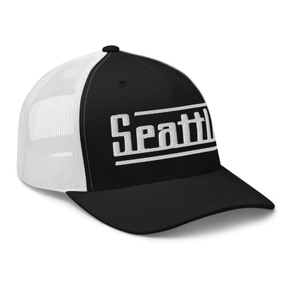 Retro Seattle Trucker Cap Vintage Seattle WA Trucker Hat