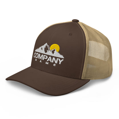 Custom Work Hat Outdoor Trucker Hat Logo Sample