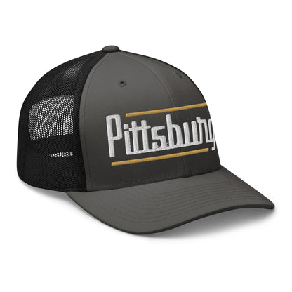 Retro Pittsburgh Trucker Cap Vintage Pittsburgh PA Trucker Hat