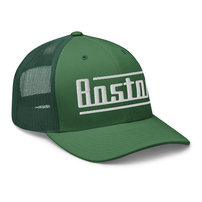Retro Boston Trucker Cap Vintage Boston MA Trucker Hat