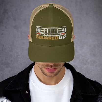 Squarebody Truck Hat Squared Up Grill Trucker Hat