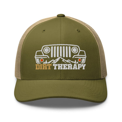 Dirt Therapy Off-Road 4x4 Hat Jeep-Inspired Trucker Hat