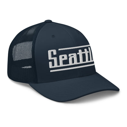 Retro Seattle Trucker Cap Vintage Seattle WA Trucker Hat