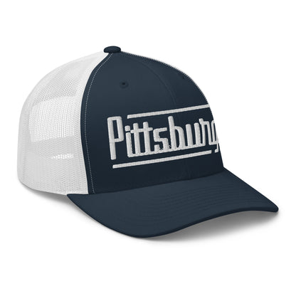 Retro Pittsburgh Trucker Cap Vintage Pittsburgh PA Trucker Hat