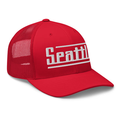 Retro Seattle Trucker Cap Vintage Seattle WA Trucker Hat