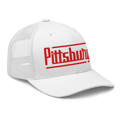 Retro Pittsburgh Trucker Cap Vintage Pittsburgh PA Trucker Hat
