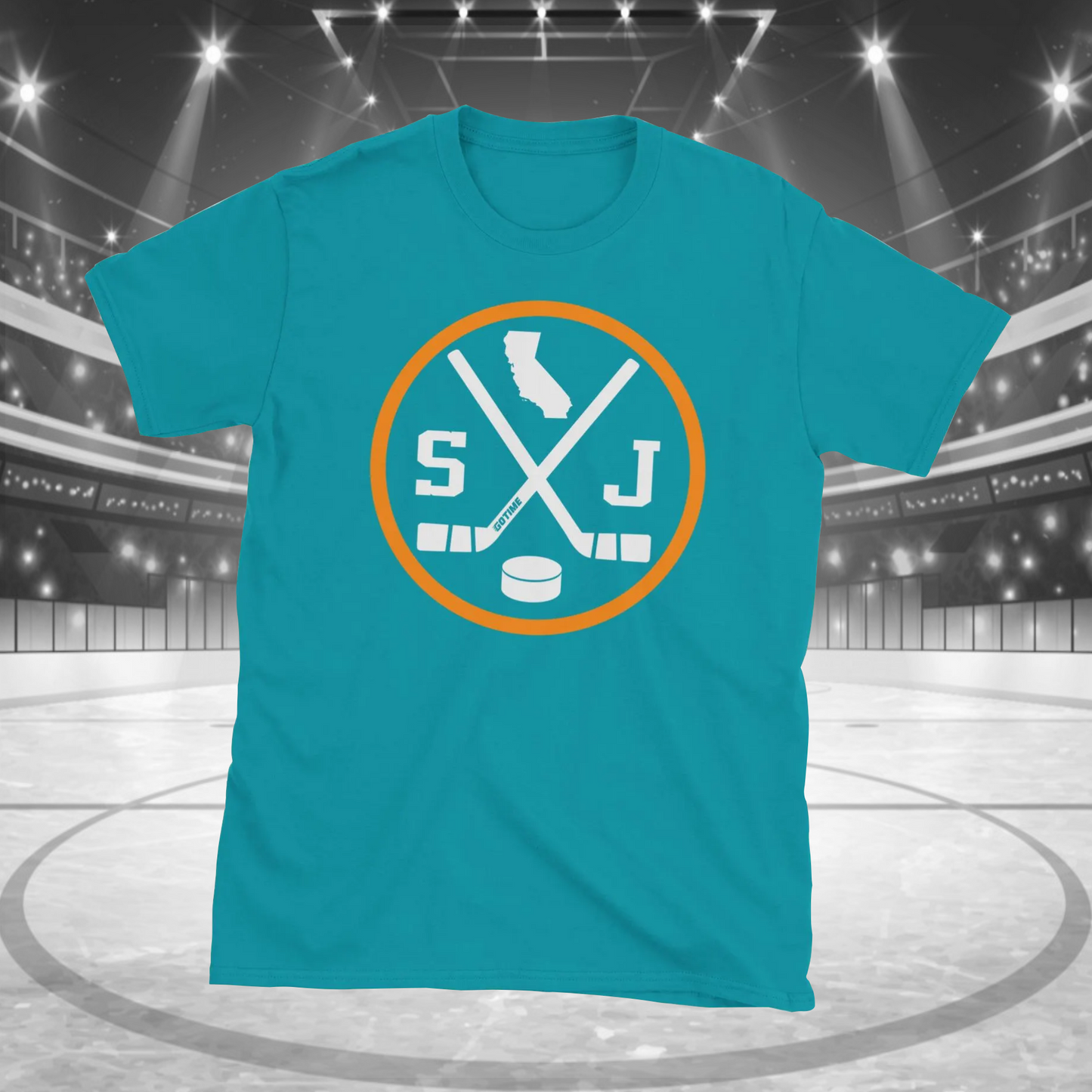 Retro San Jose Hockey Emblem Vintage SJ T-Shirt