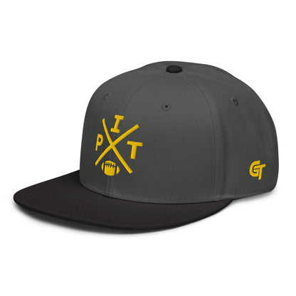 Pittsburgh Football Snapback Cap Retro PIT Football Cross Hat
