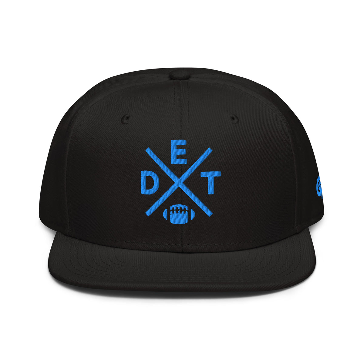 Detroit Football Snapback Cap Retro DET Football Cross Hat