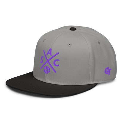 Sacramento Basketball Snapback Cap Retro SAC Basketball Cross Hat