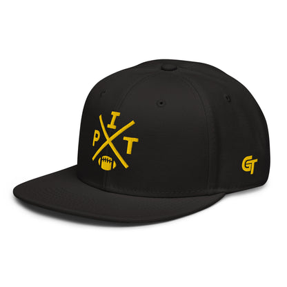Pittsburgh Football Snapback Cap Retro PIT Football Cross Hat