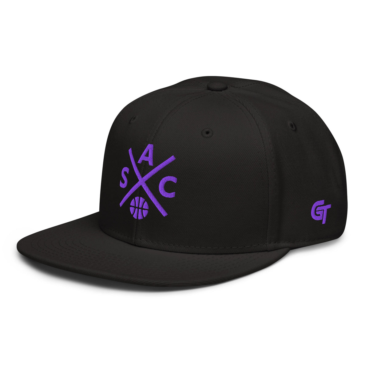 Sacramento Basketball Snapback Cap Retro SAC Basketball Cross Hat